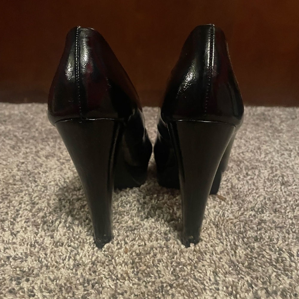 City Streets Black Platform Heels - Picture 4 of 5